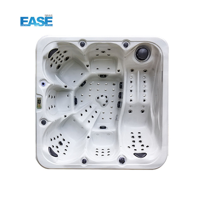 حمام داغ اسپای ماساژ سفید در فضای باز 124Pcs کل جت 1 صندلی دراز
