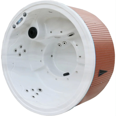 5~6 وان های گرم گرد وان حمام اسپای بیرونی 2.5HP پمپ 2-سطح مرحله ای