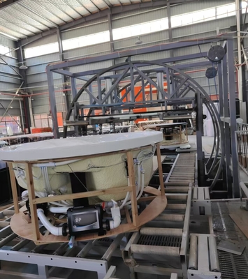 5~6 وان های گرم گرد وان حمام اسپای بیرونی 2.5HP پمپ 2-سطح مرحله ای
