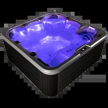 نصف غرق شده ساده مدرن 8 نفر SPA وان حمام در سنگ مرمر سفید