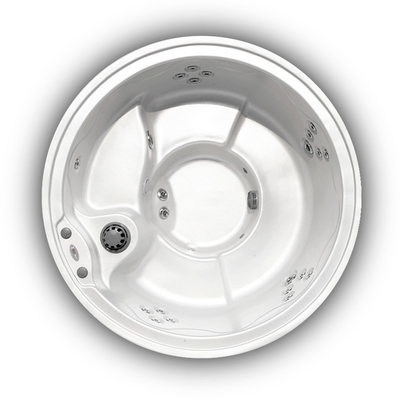 1200L 5 نفره وان گرم آریستک آکریلیک شکل گرد وان آبی وان حمام آب آشامیدنی