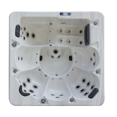 جکوزی گردابی 6 نفره Balboa اکریلیک با چراغ LED زیر آب برای خانواده و دوستان