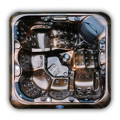 M-780D 5 نفره وان آب گرم اکریلیک مرمر سفید بالبوآ سیستم کنترل وان ماساژ وان گرداب